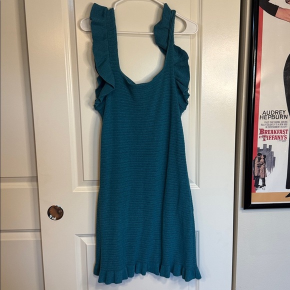 NWT Anthropologie Ruffled Pointelle Mini Dress - Picture 10 of 10